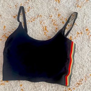 Spiritual gangster crop top with built in bra